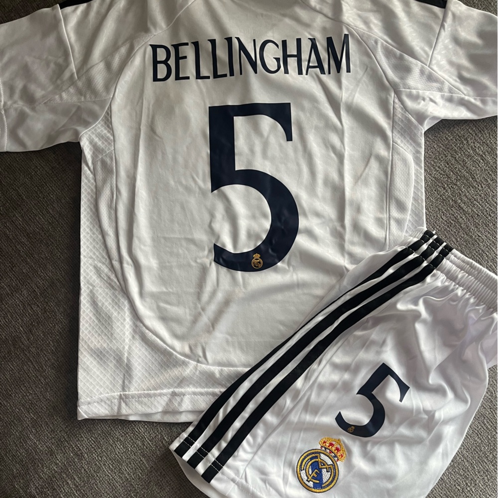 Real Madrid Bellingham Set Jersey and short for kids #newmodel